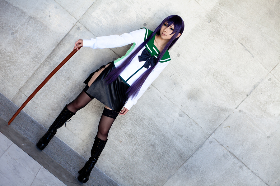 [Cosplay] 2013.04.09 游戏美女丝袜套图 Sexy Saeko Busujima